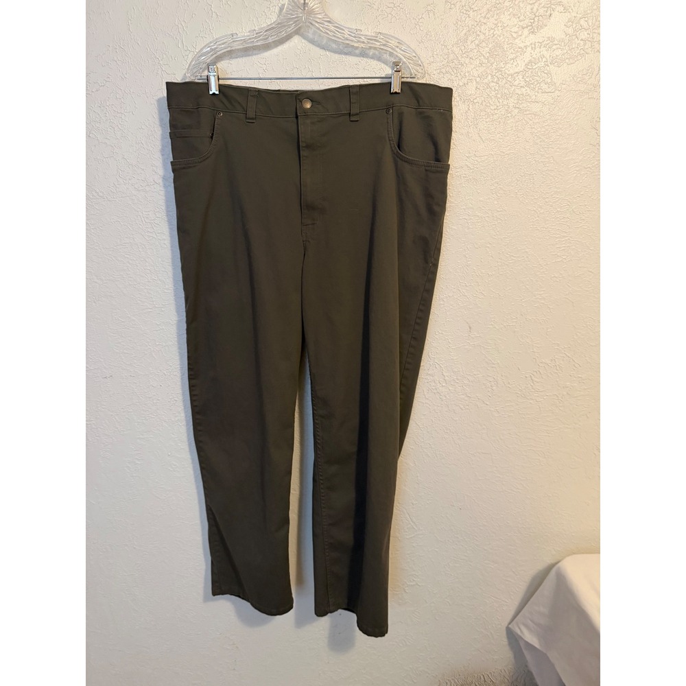 Harbor Bay DXL Mens 42x30 Olive Green Continuous Comfort Waistband Pants